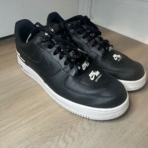 Nike Air Force 1 Double Air Low Black White CJ1379-001 Men's Size US 10 Nike Air